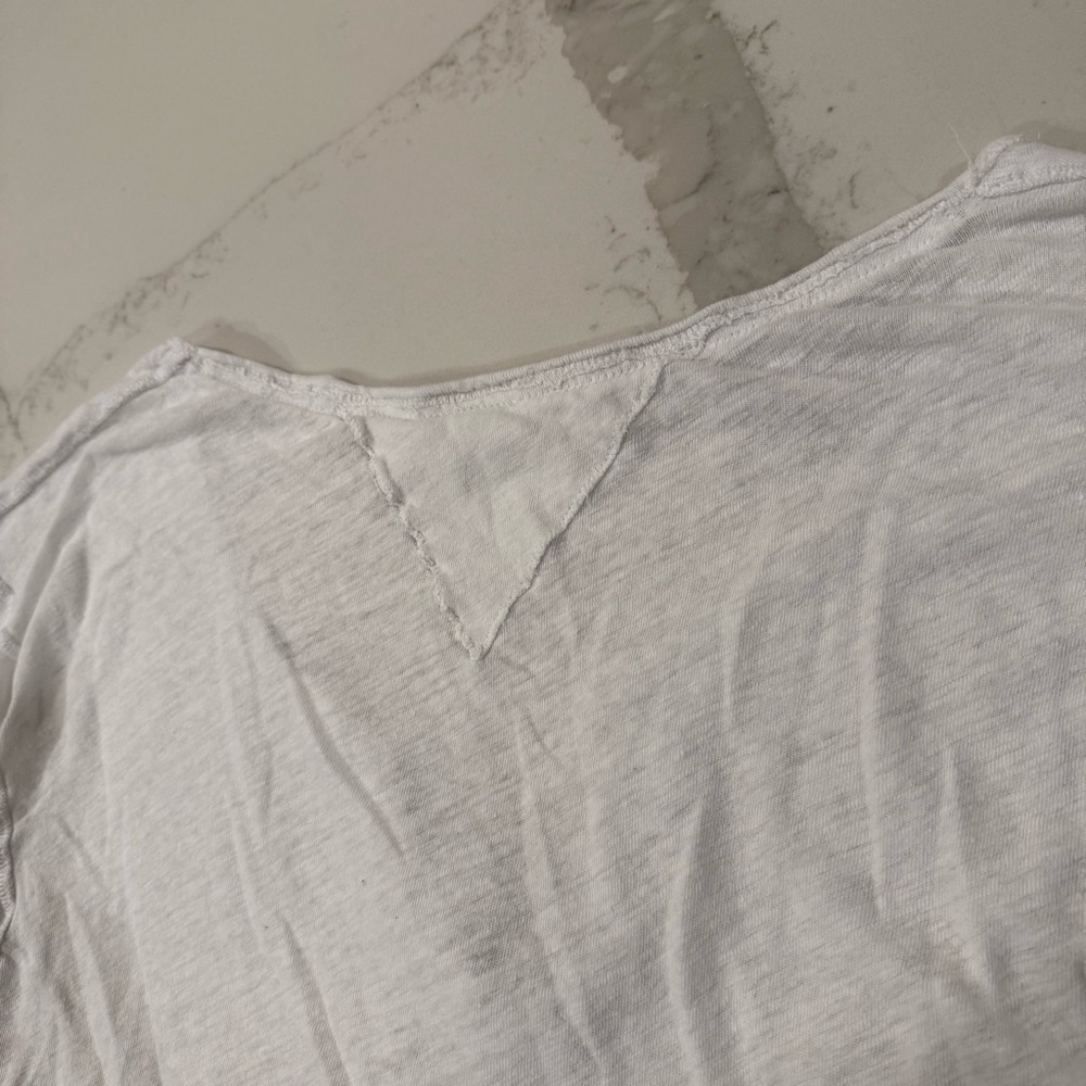 Free People We The Free Head In The Clouds Top Womens Large Washed Stripe White - Picture 12 of 12
